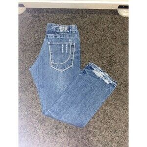 Y2K Men’s Fusai Denim Jeans 34x32 Thrashed Look